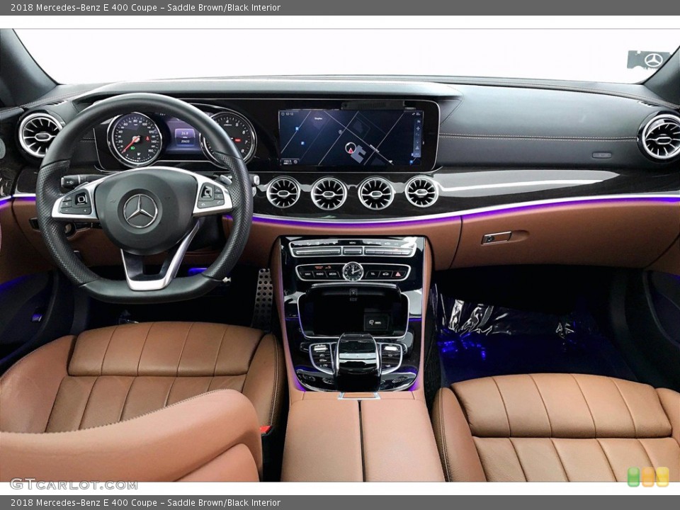 Saddle Brown/Black Interior Prime Interior for the 2018 Mercedes-Benz E 400 Coupe #141495014