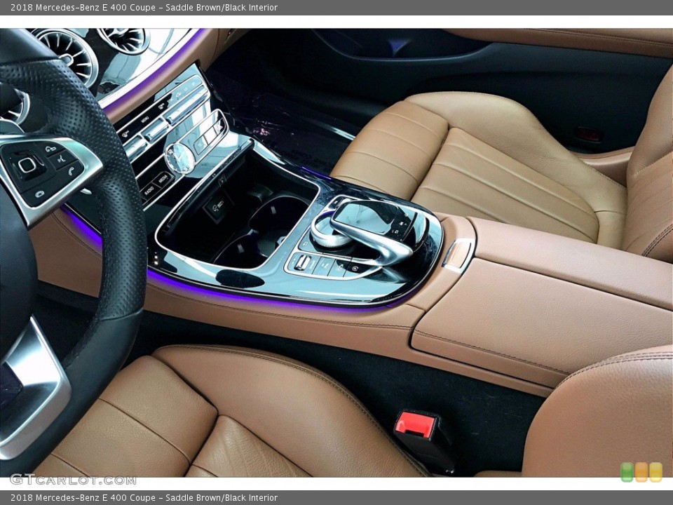 Saddle Brown/Black Interior Controls for the 2018 Mercedes-Benz E 400 Coupe #141495029