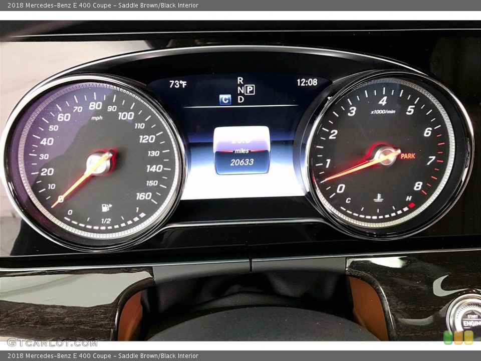 Saddle Brown/Black Interior Gauges for the 2018 Mercedes-Benz E 400 Coupe #141495062