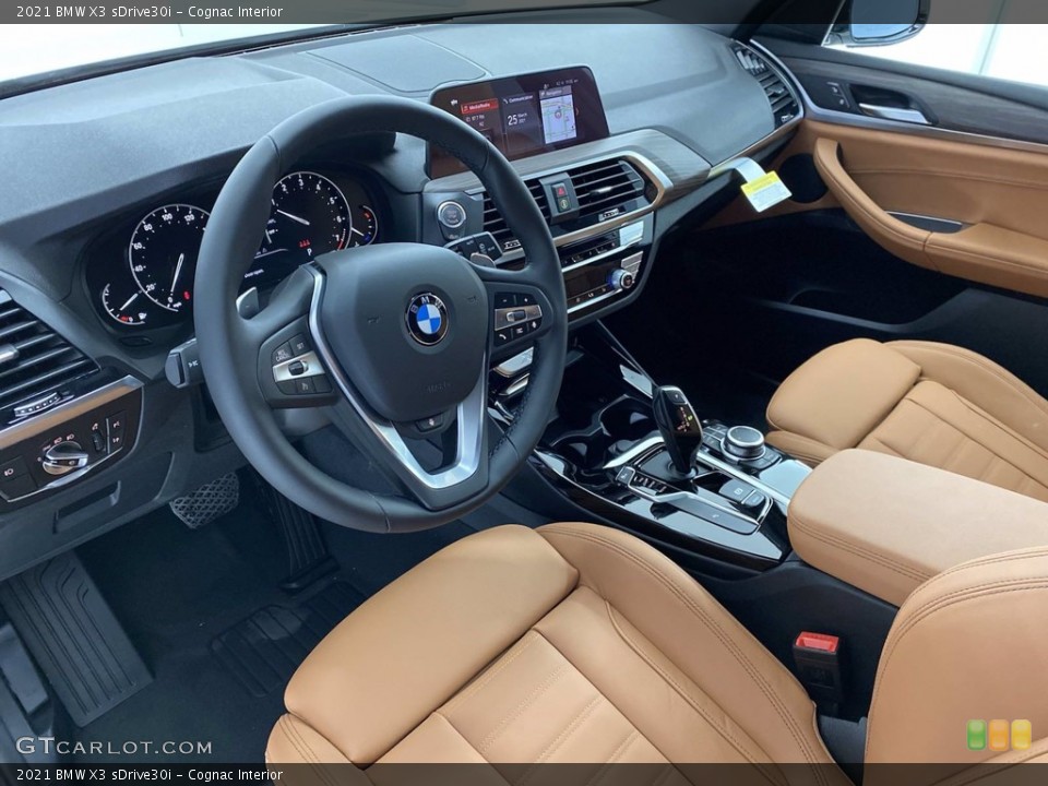 Cognac Interior Photo for the 2021 BMW X3 sDrive30i #141495593