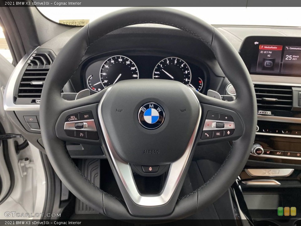 Cognac Interior Steering Wheel for the 2021 BMW X3 sDrive30i #141495599