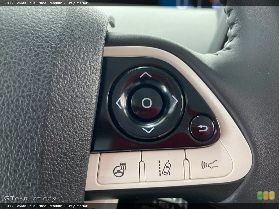Gray Interior Steering Wheel for the 2017 Toyota Prius Prime Premium #141496483