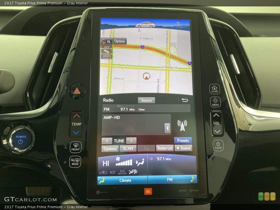 Gray Interior Navigation for the 2017 Toyota Prius Prime Premium #141496567