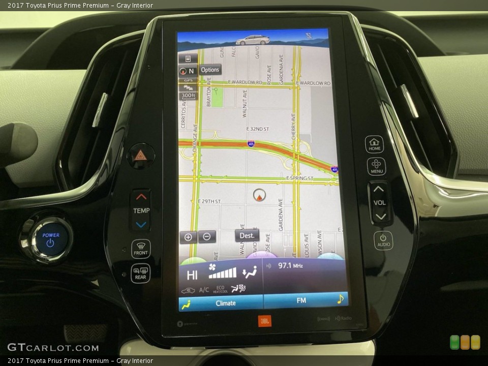 Gray Interior Navigation for the 2017 Toyota Prius Prime Premium #141496594