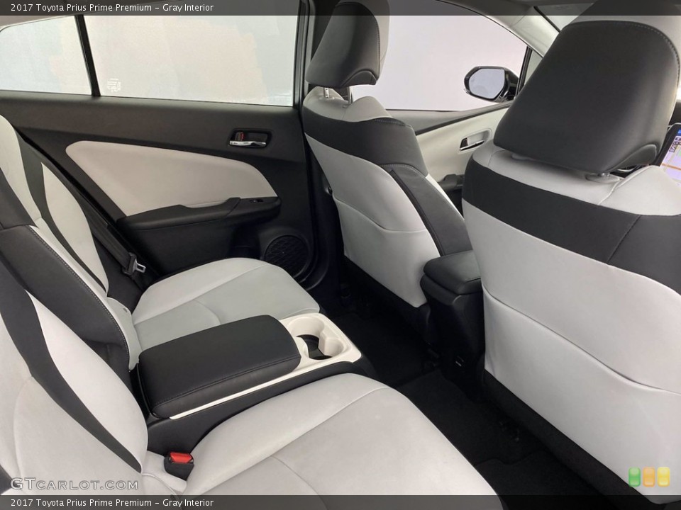 Gray Interior Rear Seat for the 2017 Toyota Prius Prime Premium #141496831