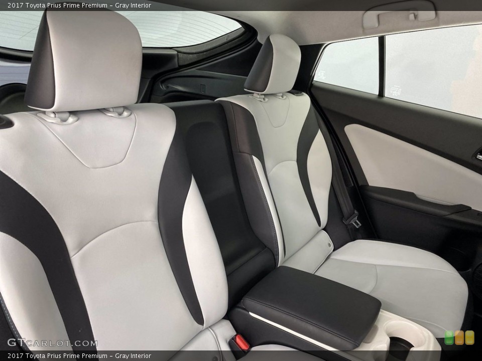 Gray Interior Rear Seat for the 2017 Toyota Prius Prime Premium #141496855