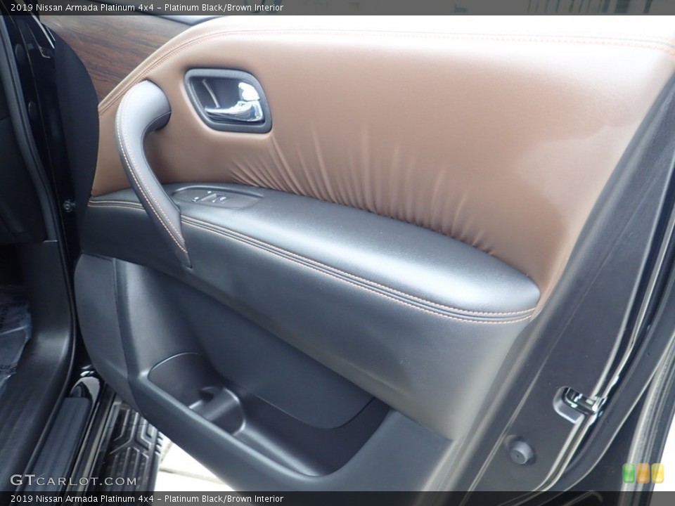 Platinum Black/Brown Interior Door Panel for the 2019 Nissan Armada Platinum 4x4 #141497092