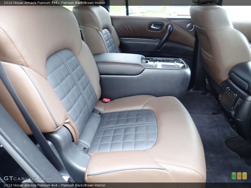 Platinum Black/Brown Interior Rear Seat for the 2019 Nissan Armada Platinum 4x4 #141497119