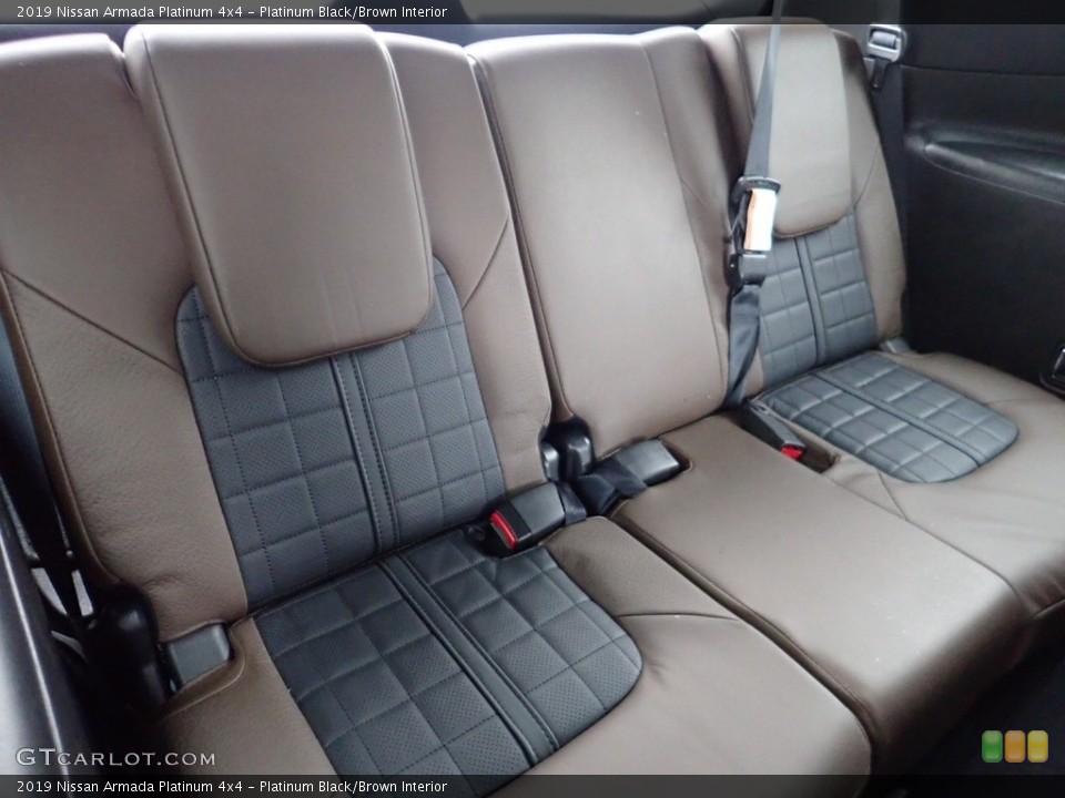 Platinum Black/Brown Interior Rear Seat for the 2019 Nissan Armada Platinum 4x4 #141497140