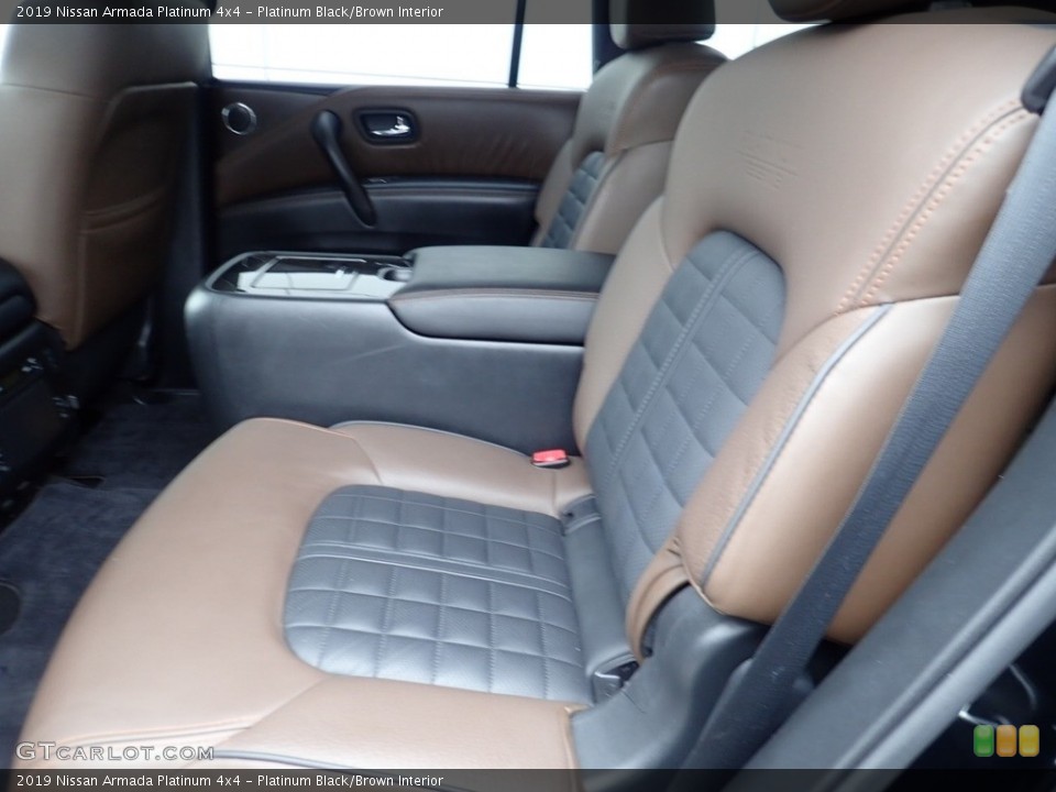 Platinum Black/Brown Interior Rear Seat for the 2019 Nissan Armada Platinum 4x4 #141497185