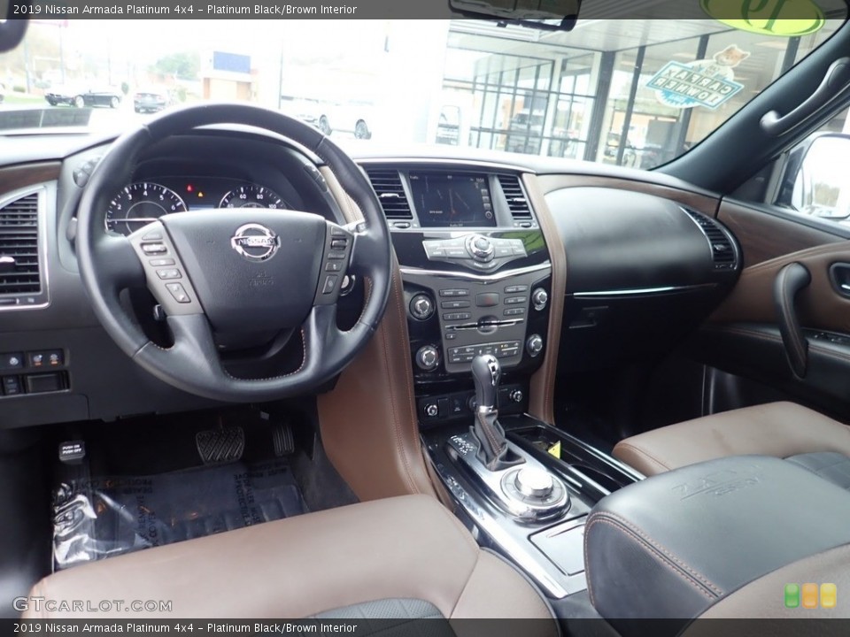 Platinum Black/Brown Interior Front Seat for the 2019 Nissan Armada Platinum 4x4 #141497236