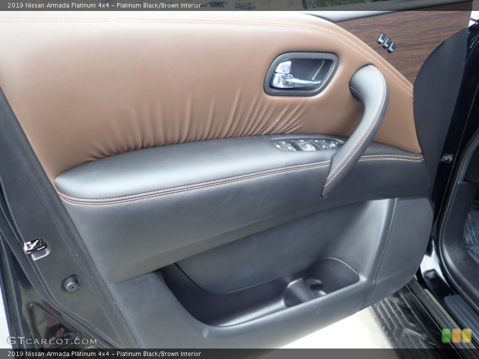 Platinum Black/Brown Interior Door Panel for the 2019 Nissan Armada Platinum 4x4 #141497260
