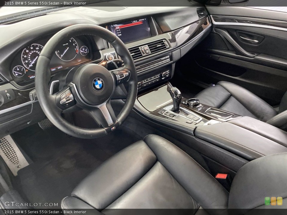 Black Interior Photo for the 2015 BMW 5 Series 550i Sedan #141498316