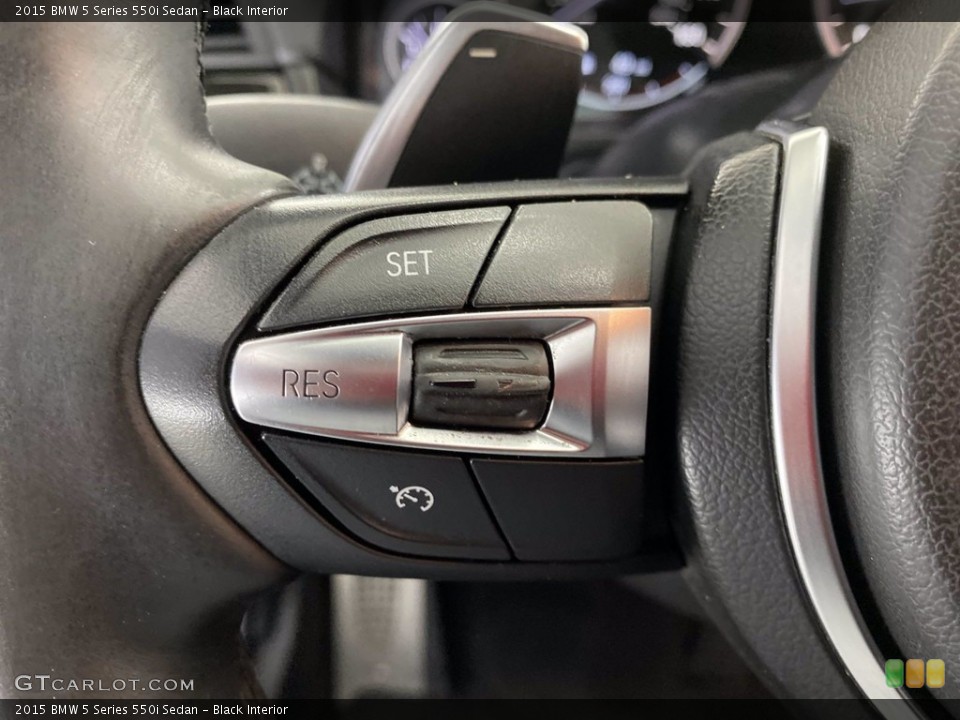 Black Interior Steering Wheel for the 2015 BMW 5 Series 550i Sedan #141498394