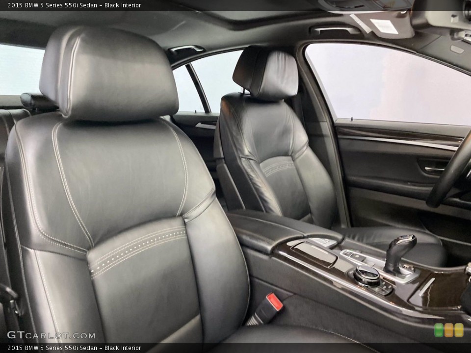 Black Interior Front Seat for the 2015 BMW 5 Series 550i Sedan #141498787