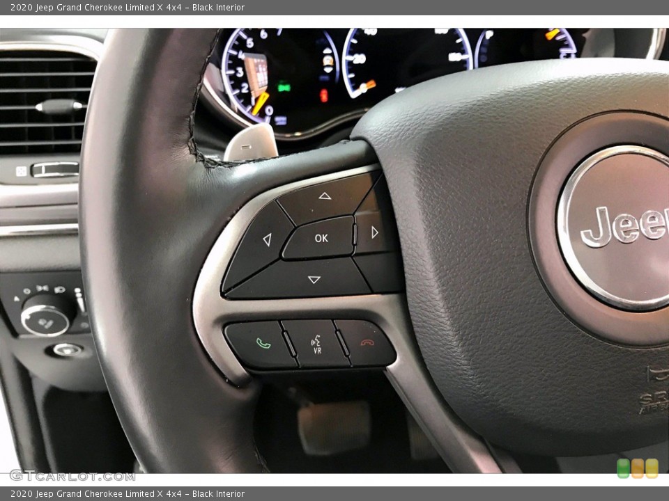Black Interior Steering Wheel for the 2020 Jeep Grand Cherokee Limited X 4x4 #141498853