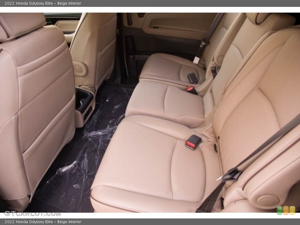 Beige Interior Rear Seat for the 2022 Honda Odyssey Elite #141500272