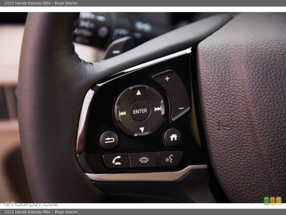 Beige Interior Steering Wheel for the 2022 Honda Odyssey Elite #141500343