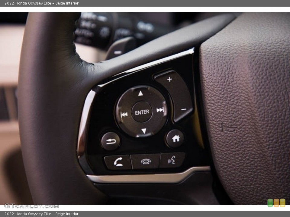 Beige Interior Steering Wheel for the 2022 Honda Odyssey Elite #141500343