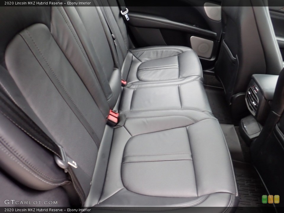 Ebony Interior Rear Seat for the 2020 Lincoln MKZ Hybrid Reserve #141506854