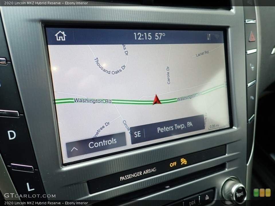 Ebony Interior Navigation for the 2020 Lincoln MKZ Hybrid Reserve #141506941