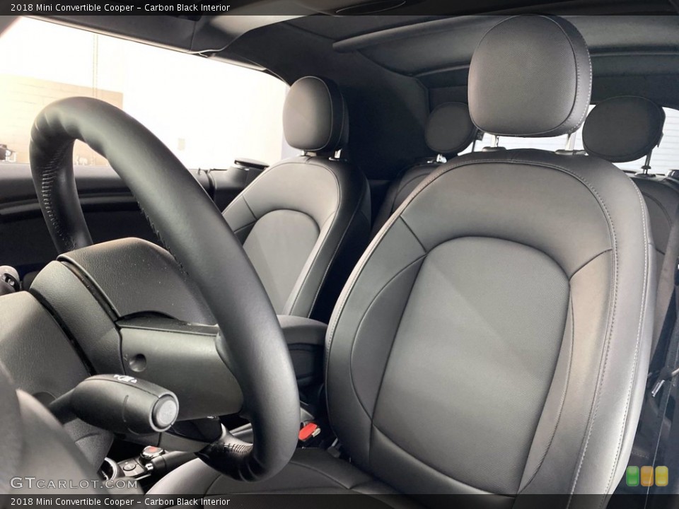 Carbon Black Interior Front Seat for the 2018 Mini Convertible Cooper #141509296