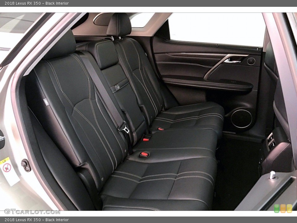 Black Interior Rear Seat for the 2018 Lexus RX 350 #141509356
