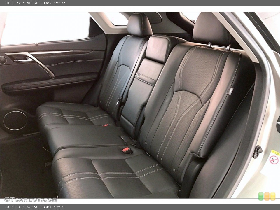 Black Interior Rear Seat for the 2018 Lexus RX 350 #141509386