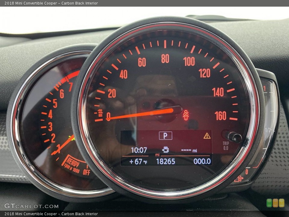 Carbon Black Interior Gauges for the 2018 Mini Convertible Cooper #141509398