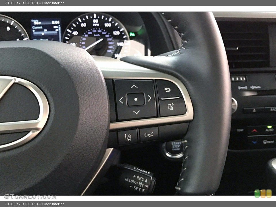 Black Interior Steering Wheel for the 2018 Lexus RX 350 #141509437