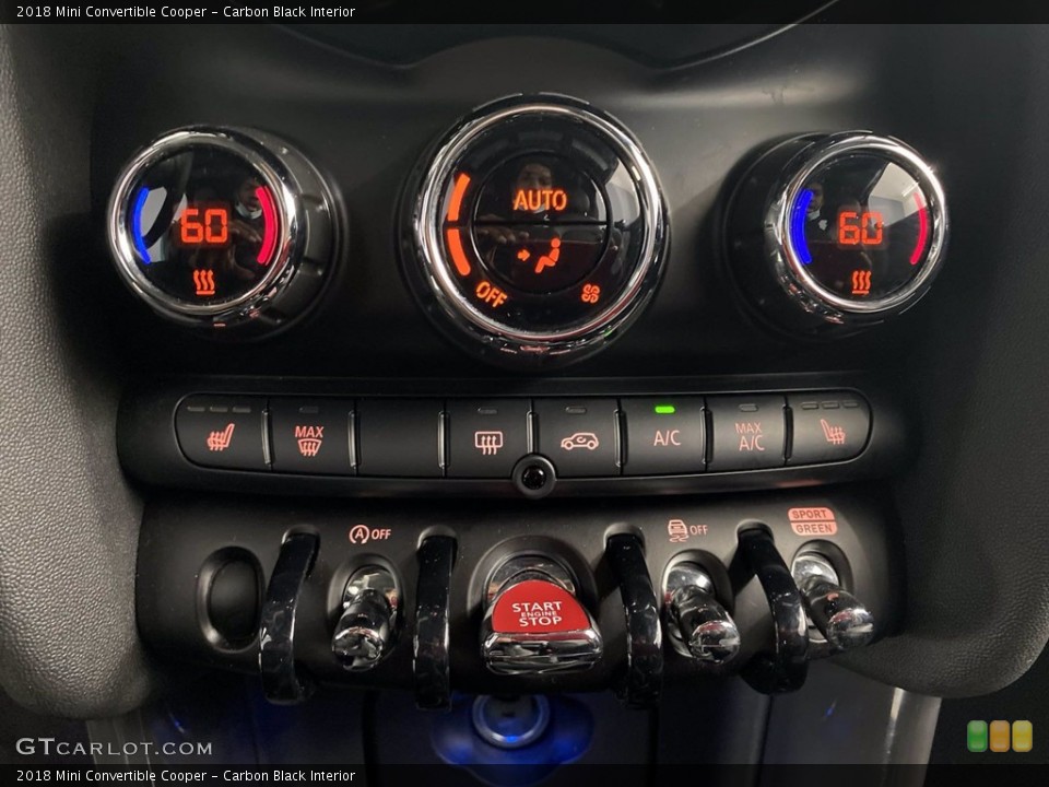 Carbon Black Interior Controls for the 2018 Mini Convertible Cooper #141509515