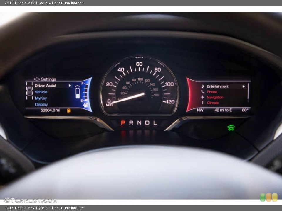 Light Dune Interior Gauges for the 2015 Lincoln MKZ Hybrid #141510298