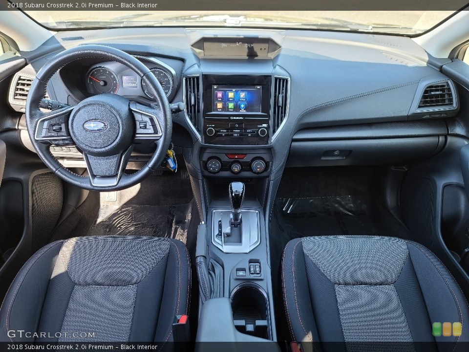 Black Interior Dashboard for the 2018 Subaru Crosstrek 2.0i Premium #141511060