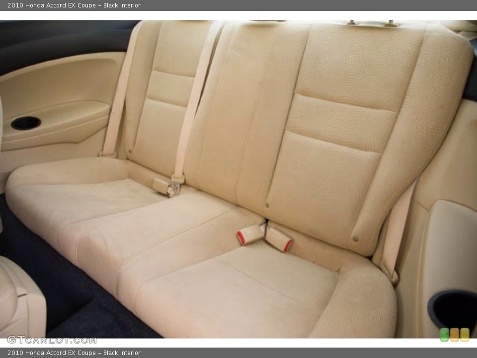 Black Interior Rear Seat for the 2010 Honda Accord EX Coupe #141511369