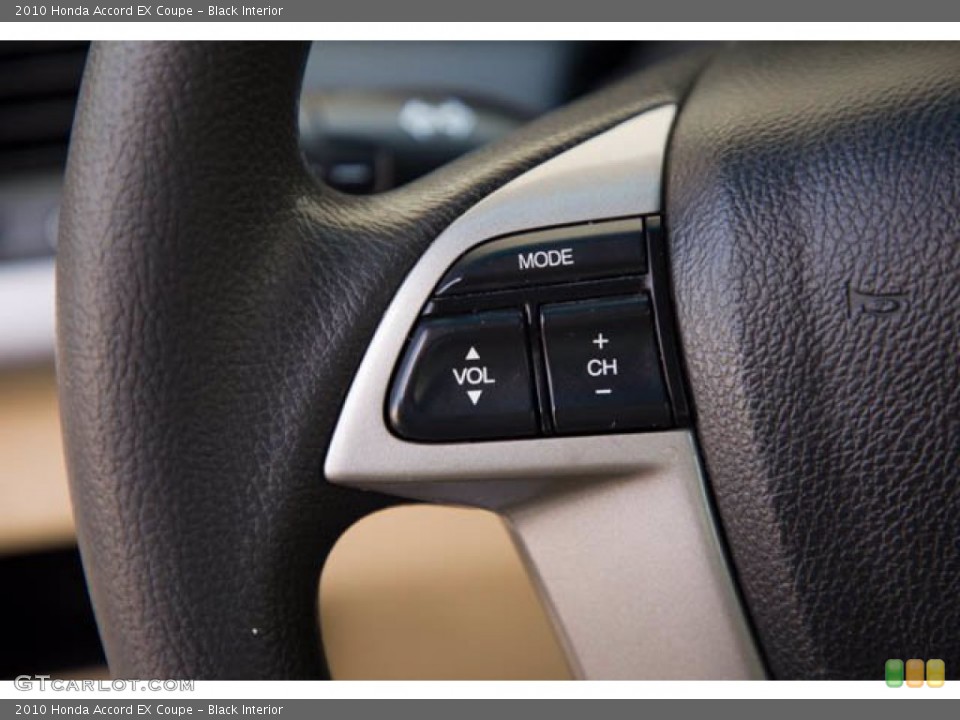 Black Interior Steering Wheel for the 2010 Honda Accord EX Coupe #141511489
