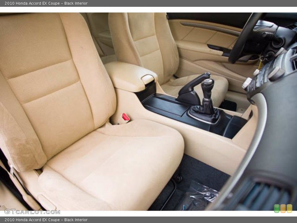Black Interior Front Seat for the 2010 Honda Accord EX Coupe #141511564