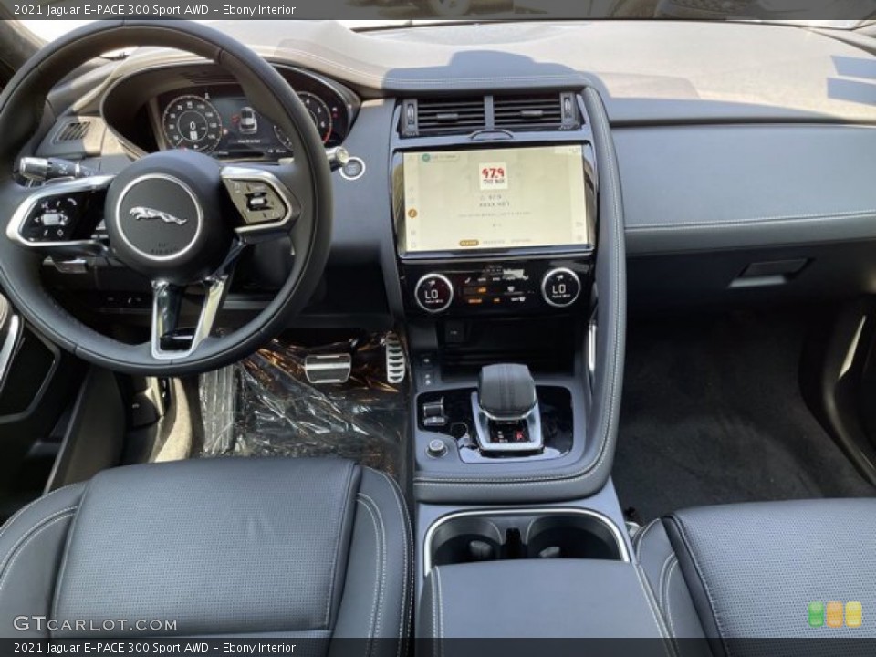 Ebony Interior Dashboard for the 2021 Jaguar E-PACE 300 Sport AWD #141511999