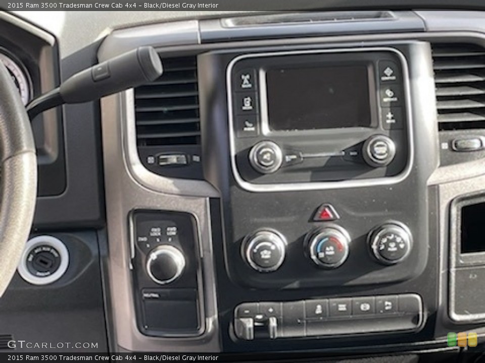 Black/Diesel Gray Interior Controls for the 2015 Ram 3500 Tradesman Crew Cab 4x4 #141512596