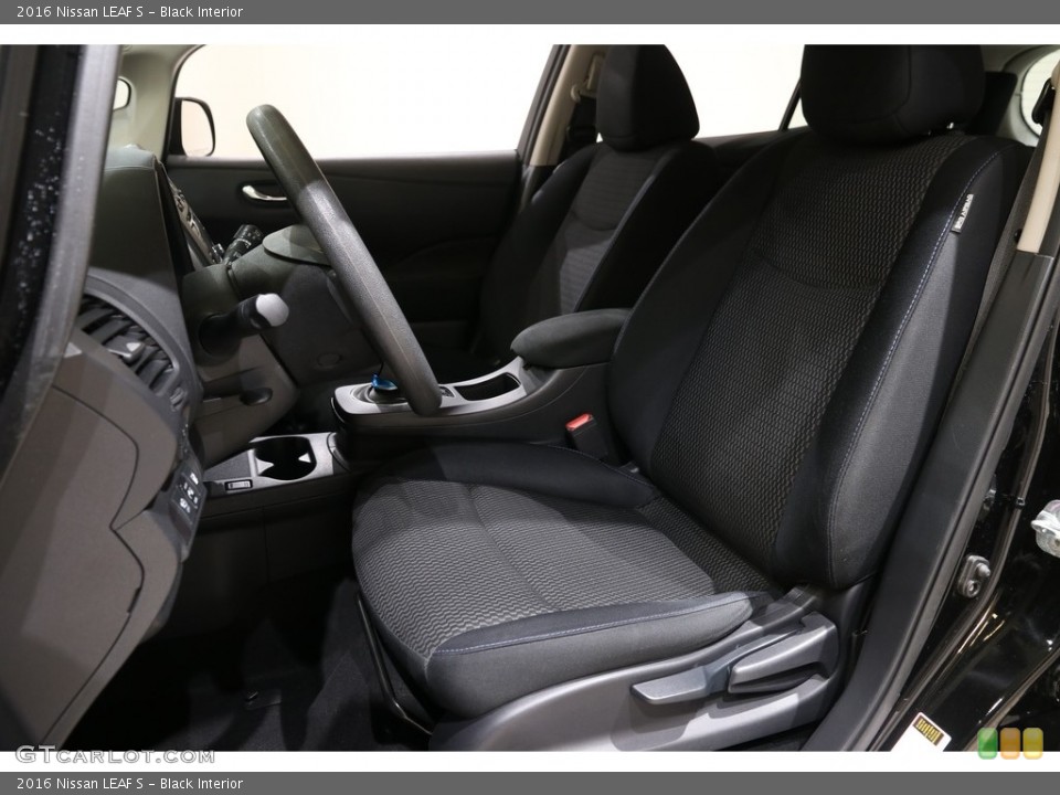 Black Interior Front Seat for the 2016 Nissan LEAF S #141514675