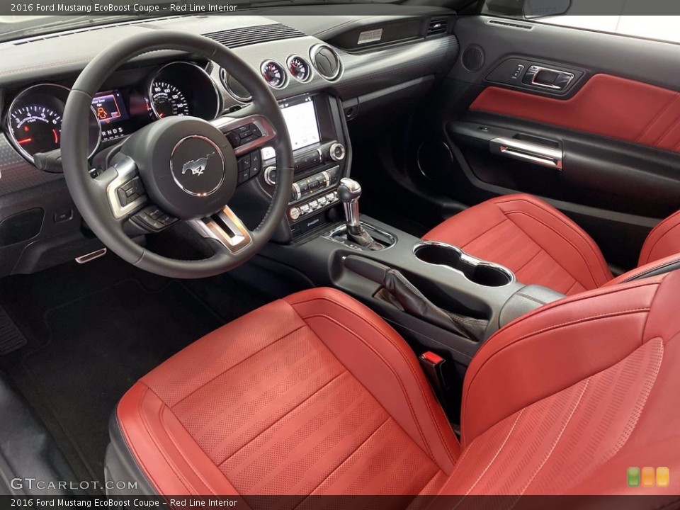 Red Line Interior Photo for the 2016 Ford Mustang EcoBoost Coupe #141516295