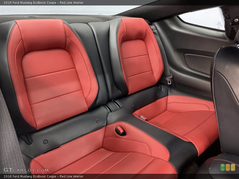 Red Line Interior Rear Seat for the 2016 Ford Mustang EcoBoost Coupe #141516778