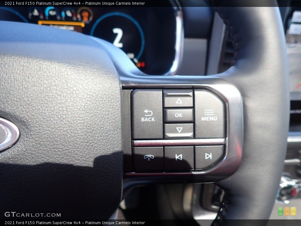 Platinum Unique Carmelo Interior Steering Wheel for the 2021 Ford F150 Platinum SuperCrew 4x4 #141520522