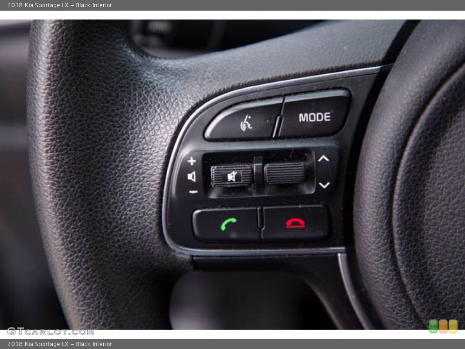Black Interior Steering Wheel for the 2018 Kia Sportage LX #141522169