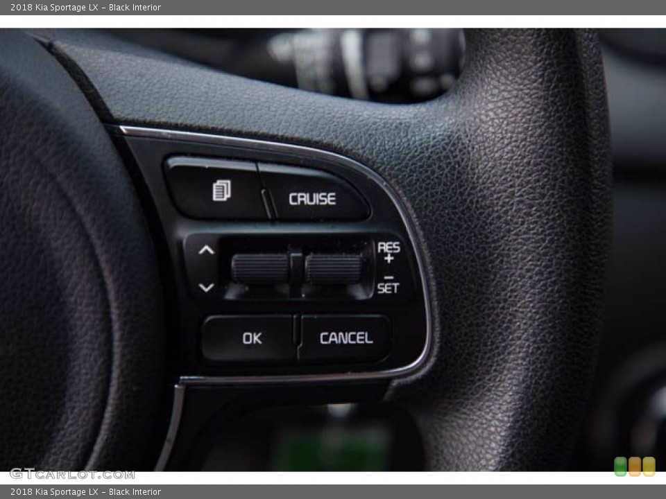 Black Interior Steering Wheel for the 2018 Kia Sportage LX #141522193