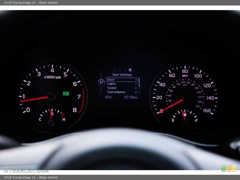 Black Interior Gauges for the 2018 Kia Sportage LX #141522379