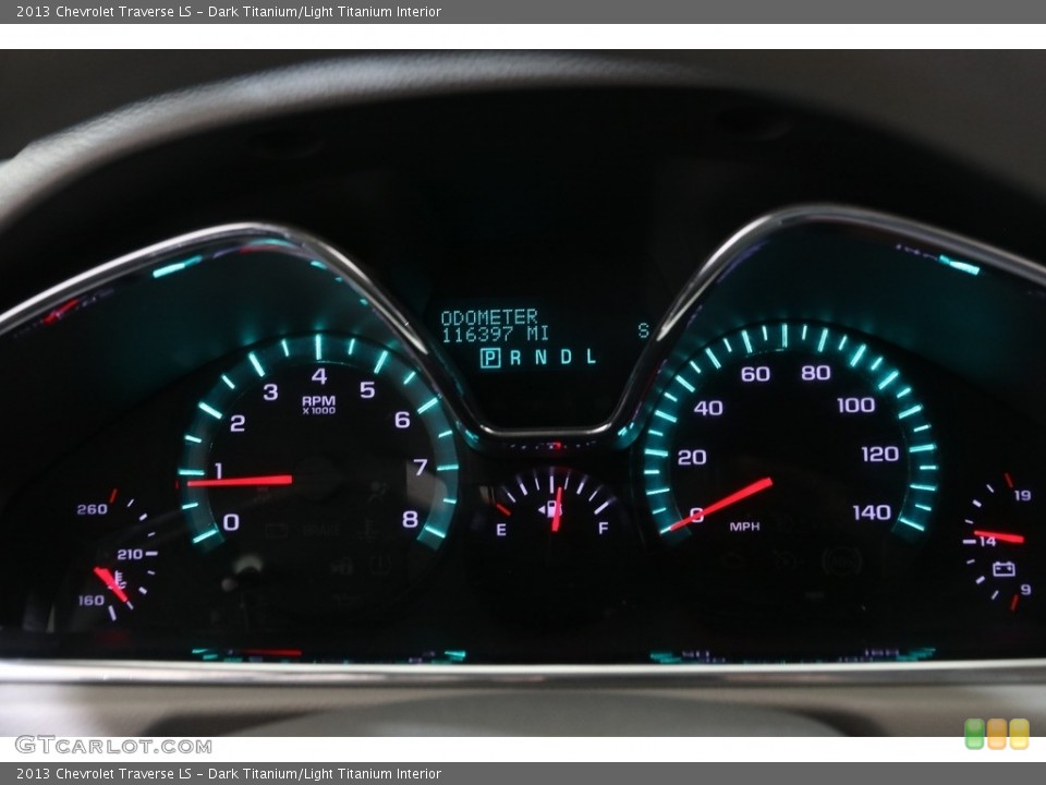 Dark Titanium/Light Titanium Interior Gauges for the 2013 Chevrolet Traverse LS #141525362