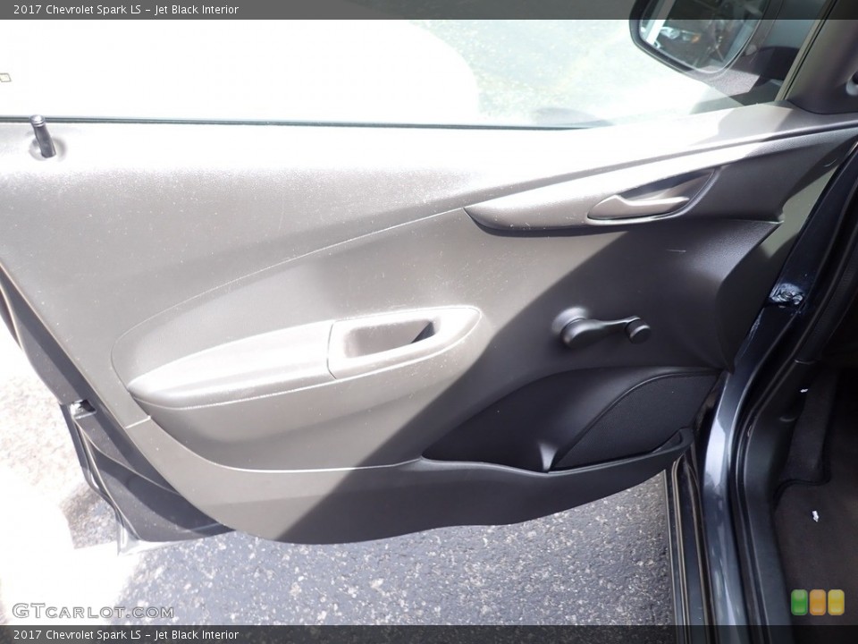 Jet Black Interior Door Panel for the 2017 Chevrolet Spark LS #141526610
