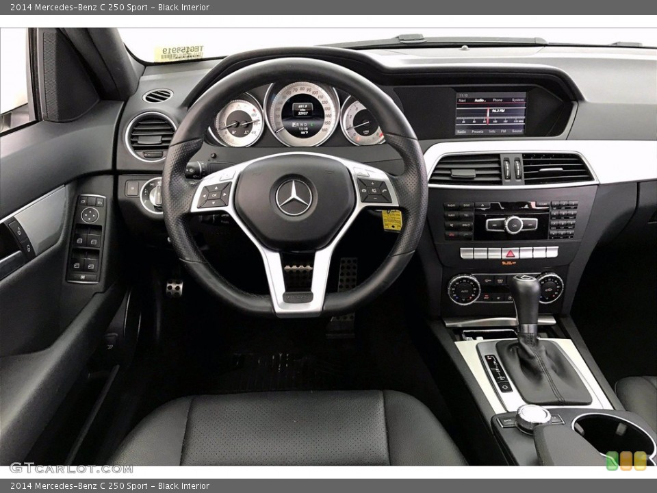 Black Interior Dashboard for the 2014 Mercedes-Benz C 250 Sport #141528155