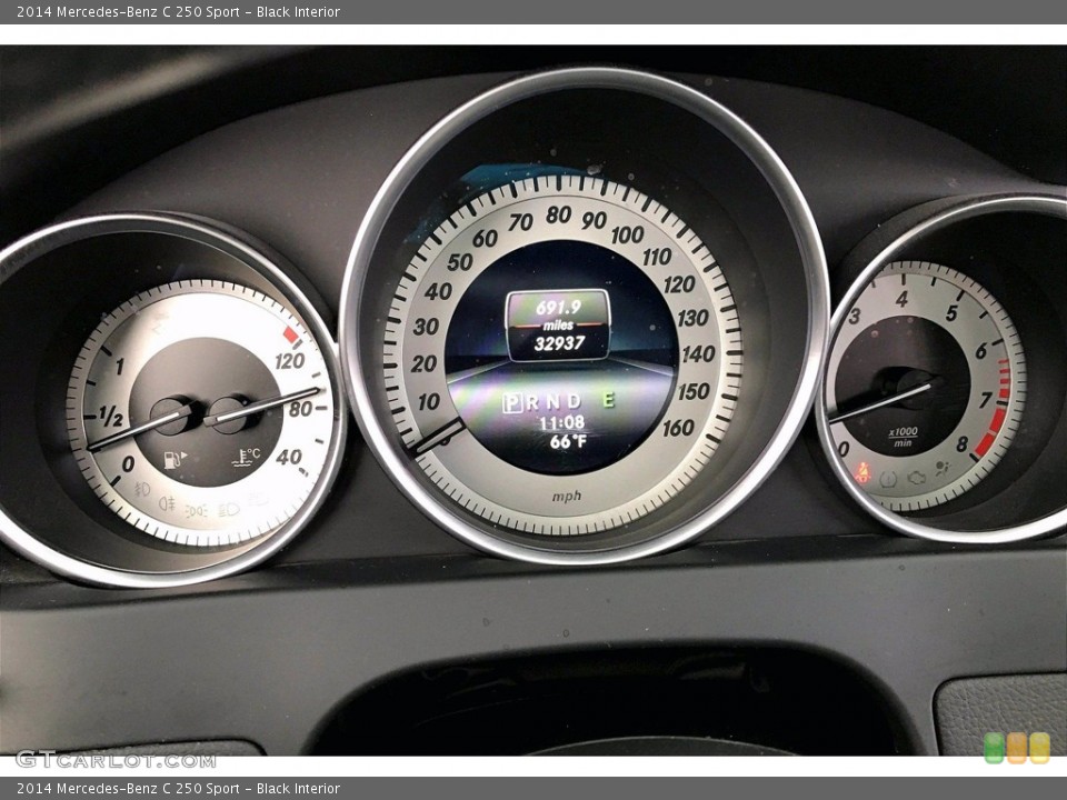 Black Interior Gauges for the 2014 Mercedes-Benz C 250 Sport #141528650