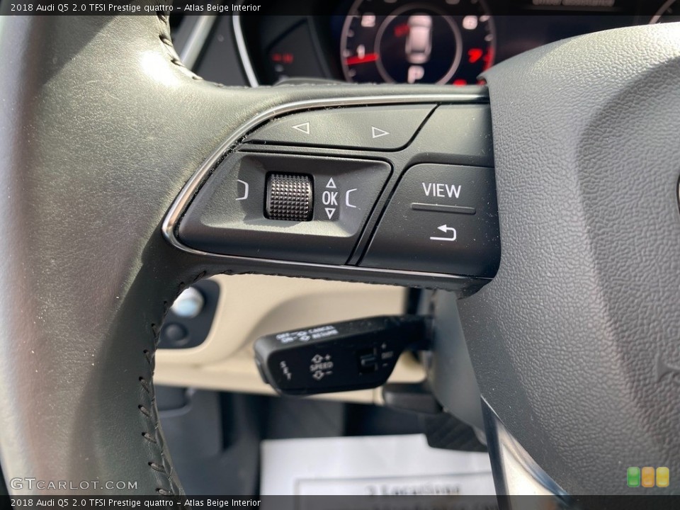 Atlas Beige Interior Steering Wheel for the 2018 Audi Q5 2.0 TFSI Prestige quattro #141535982
